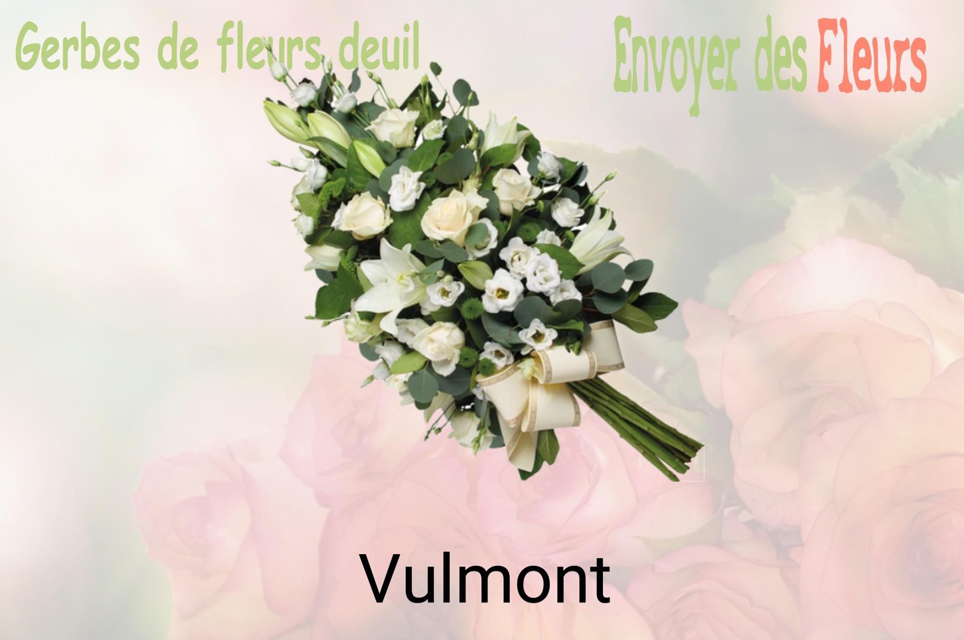 Gerbe de fleurs de deuil livrée à Vulmont